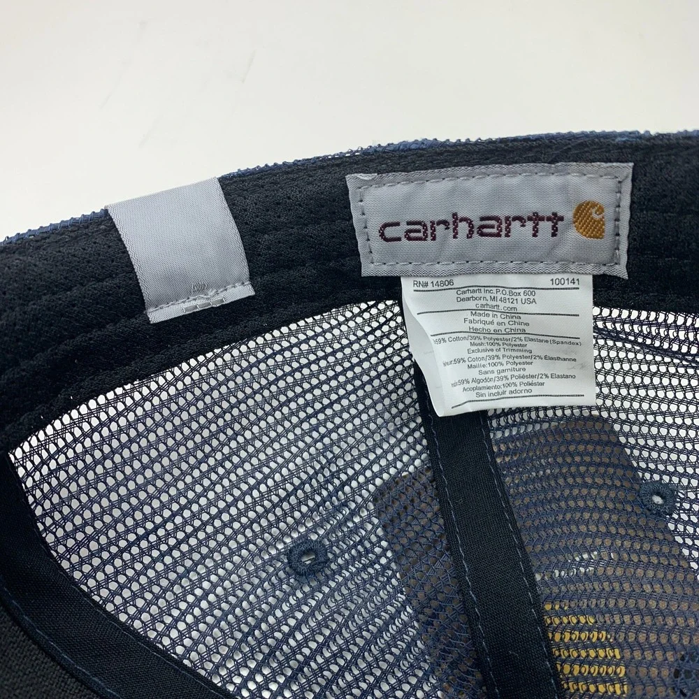 Knippelmier Chevrolet Hat Carhartt Blue Mesh Trucker OSFA Adjustable Snapback
